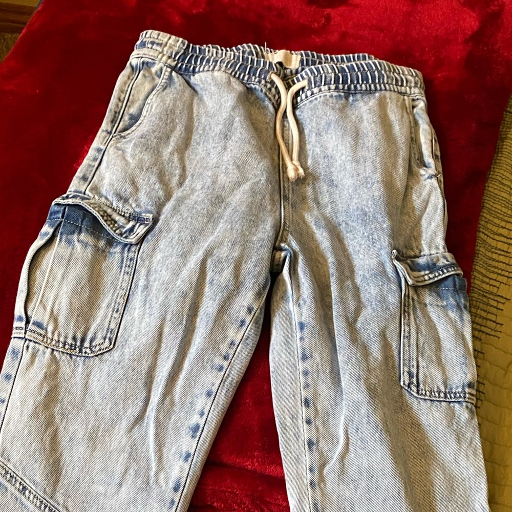 Acid wash joggers